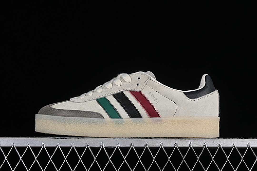 Adidas [IE4032]-[KITH X CLARKS ORIGINALS 8TH STREET SAMBA CHALK WHITE/COLLEGIATE GREEN/CRIMSON/NAVY], photo 1