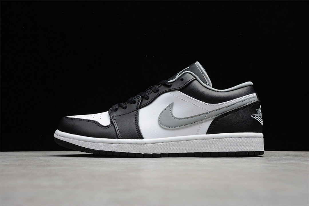 Jordan AIR Jordan 1 LOW BLACK/MEDIUM GREY/WHITE · 553558-040, photo 1