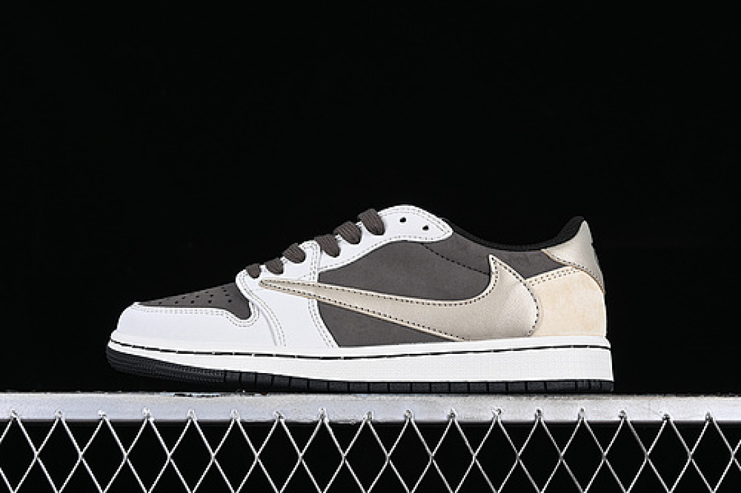 Jordan [DM7866-816]-[TRAVIS SCOTT AIR JORDAN 1 LOW OG WHITE/GREY/BROWN]-[WOMAN:36-39]-[MAN:40-47.5], photo 1