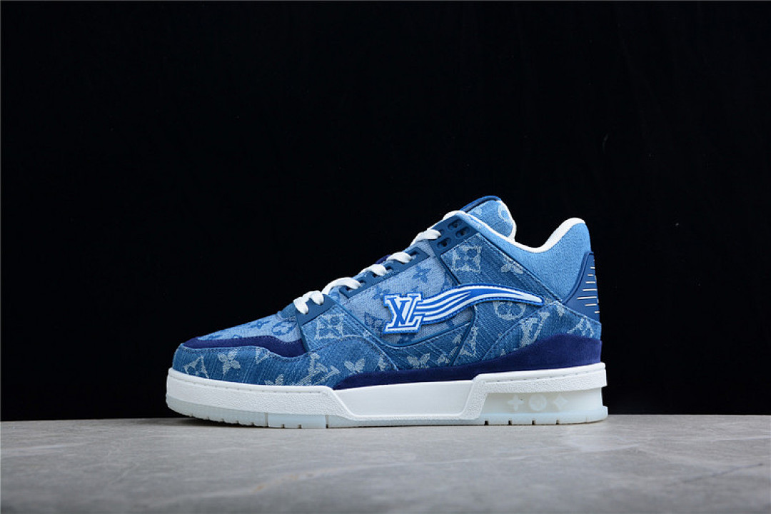 Louis Vuitton [L*V TRAINER 21SS SNEAKERS DARK BLUE/DARK BLUE/WHITE]-[MAN:39-45] - Image 16