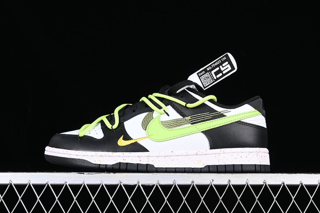 Unbranded [FD4623-134]-[DUNK LOW MULTI COLOR WHITE/BLACK/GREEN]-[WOMAN:36-39]-[MAN:40-46], photo 1