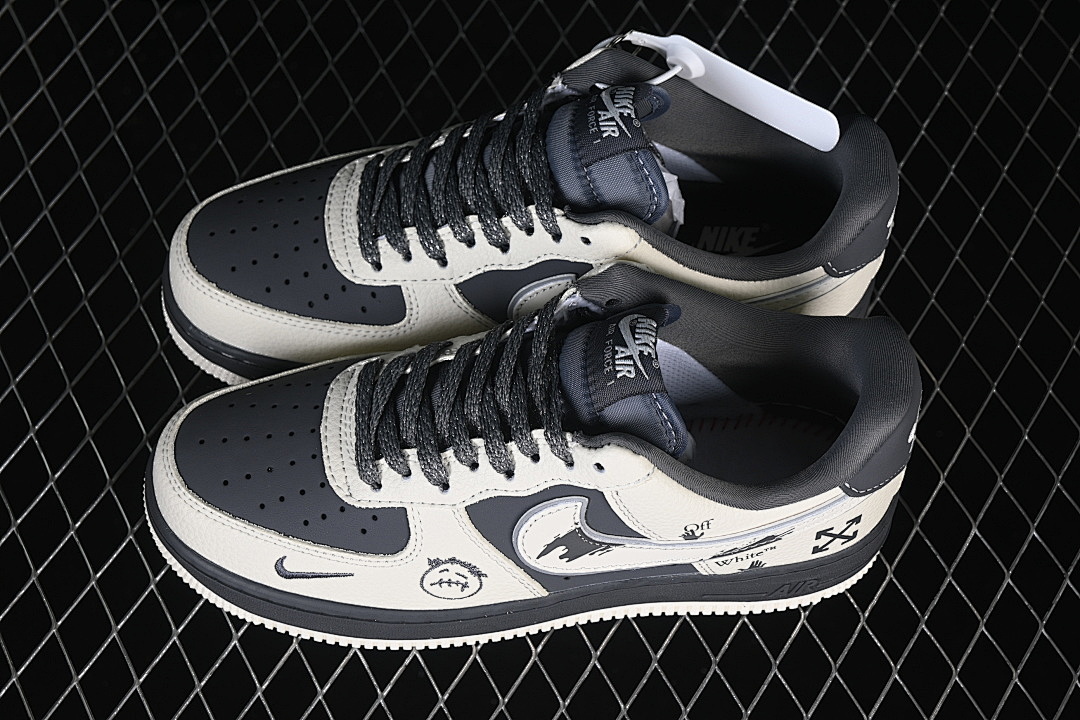 Nike [XL1979-130]-[AIR FORCE 1 07 LOW WHITE/BLACK]-[WOMAN:36-39]-[MAN:40-45] - Image 11