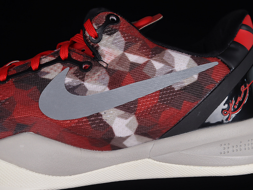Nike [555035-601]-[KOBE 8 SYSTEM MILK SNAKE UNIVERSITY RED/SAIL-NOBLE RED-PEARL GREY]-[MAN:39-46] - Image 7