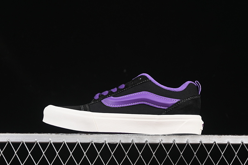 Purple LOW-TOP RETRO CASUAL SHOES BLACK/PURPLE/WHITE · VN0009QCBLK, photo 1