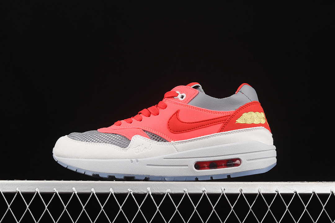 Nike CLOT X AIR MAX 1 KISS OF DEATH SOLAR RED/UNIVERSITY RED/COOL GREY · DD1870-600, photo 1