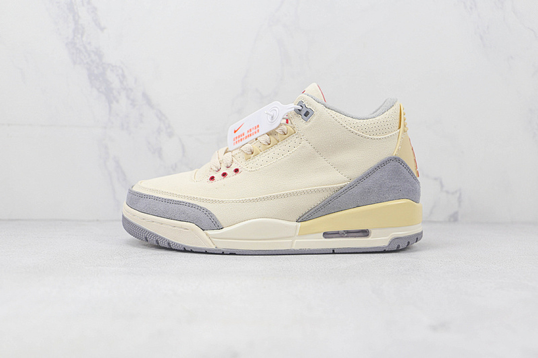 Jordan AIR Jordan 3 RETRO SE MUSLIN/UNIVERSITY RED/CEMENT GREY/SAIL · DH7139-100, photo 1