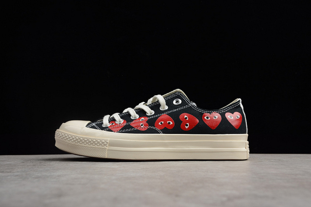 Converse [150210C]-[CONVERSE CDG X CONVERSE CHUCK TAYLOR 70S HI/OX 18SS LOW BLACK]-[UNISEX:35-44]-[OG00106], photo 1