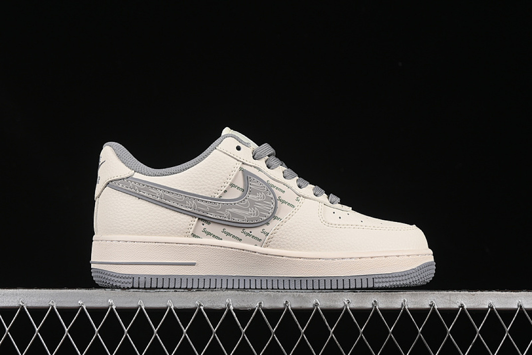 Nike [XX3168-147]-[AIR FORCE 1 07 LOW SUPREME WHITE/GREY]-[WOMAN:36-39]-[MAN:40-45] - Image 16