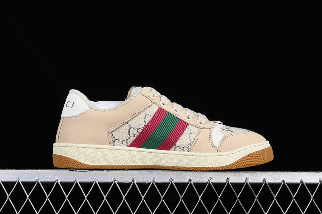 Gucci [9Y9209443]-[GU*CCI DISTRESSED SCREENER SNEAKER WHITE/BROEN/GREY/RED/GREEN]-[WOMAN:35-40] - Image 16