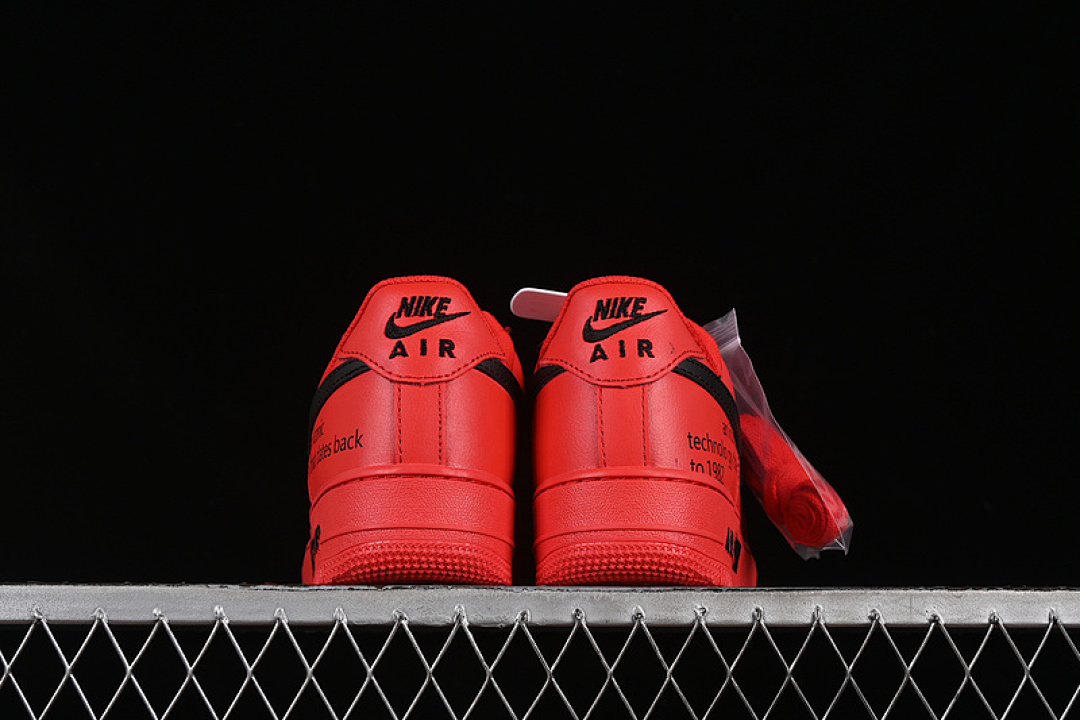 Nike [FD7039-600]-[AIR FORCE 1 07 LOW UNIVERSITY RED/BLACK]-[WOMAN:36-39]-[MAN:40-45] - Image 14