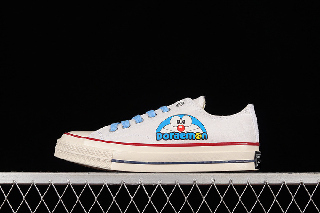 Converse [162065C]-[CHUCK TAYLOR ALL-STAR 70S LOW X DORAEMON CLASSIC TOP WHITE/BLUE/RED], photo 1