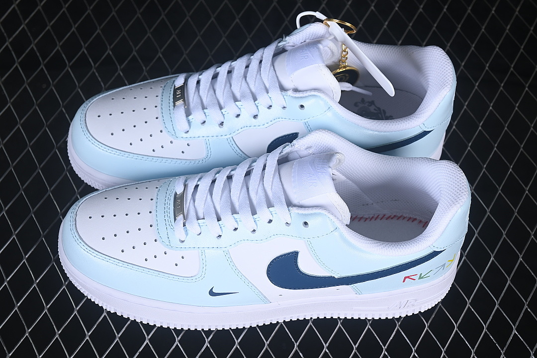 Nike [HV2511-100]-[AIR FORCE 1 07 LOW CASUAL SNEAKERS SKY BLUE/WHITE]-[WOMAN:36-39]-[MAN:40-45] - Image 10