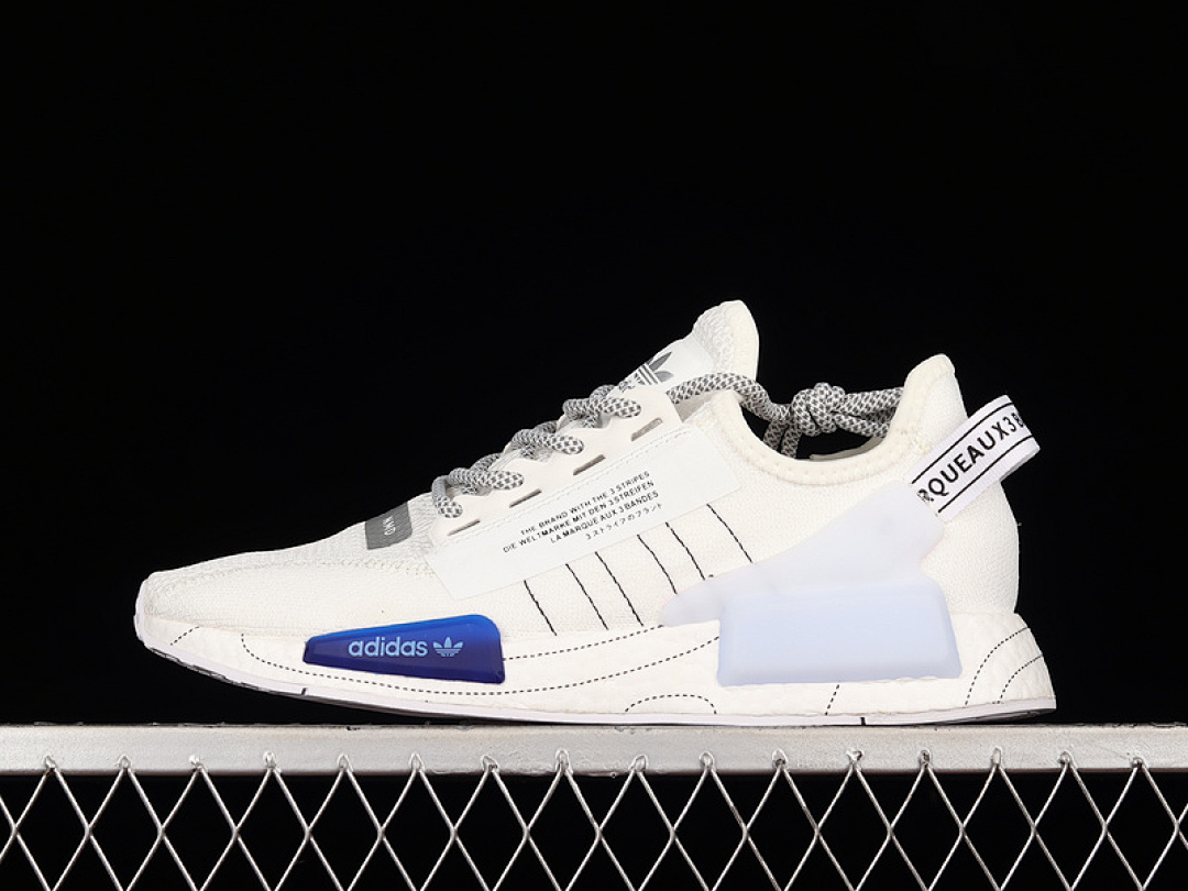 Unbranded [GX0544]-[NMD_R1 V2 SHOES CLOUD WHITE/CORE BLACK/BOLD BLUE]-[WOMAN:36-39]-[MAN:40-45], photo 1