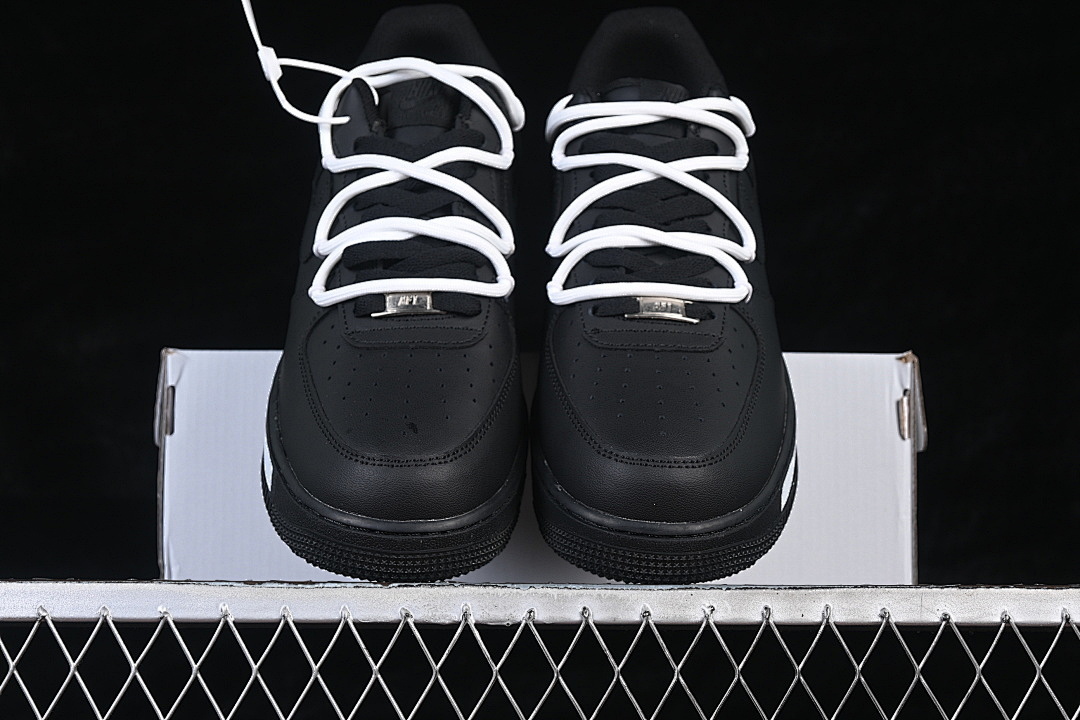 Nike [DB2024-010]-[AIR FORCE 1 07 LOW CASUAL SNEAKERS BLACK/WHITE]-[WOMAN:36-39]-[MAN:40-45] - Image 12