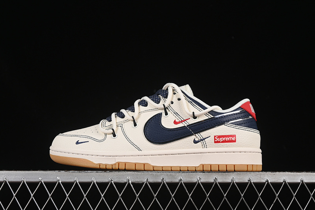 Unbranded [FC1688-217]-[SB DUNK LOW SUP BEIGE/BLUE/RED]-[WOMAN:36-39]-[MAN:40-45], photo 1