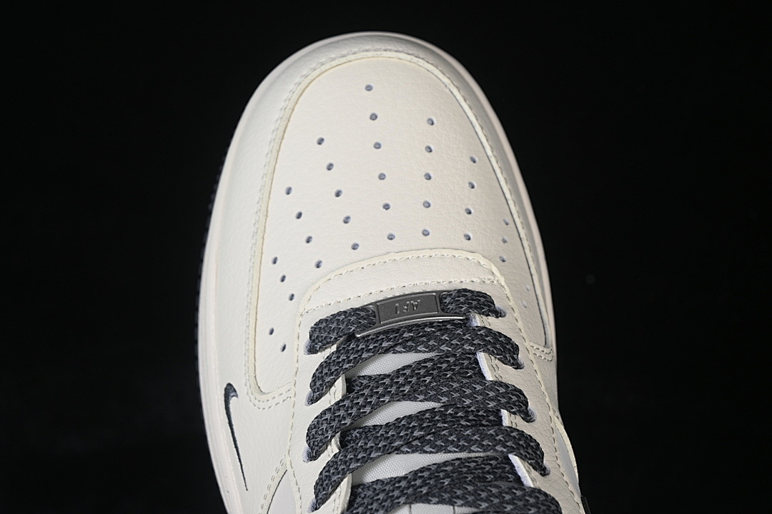 Nike [SM6668-119]-[AIR FORCE 1 07 LOW CASUAL SNEAKERS BEIGE/DARK GREY]-[WOMAN:36-39]-[MAN:40-45] - Image 10
