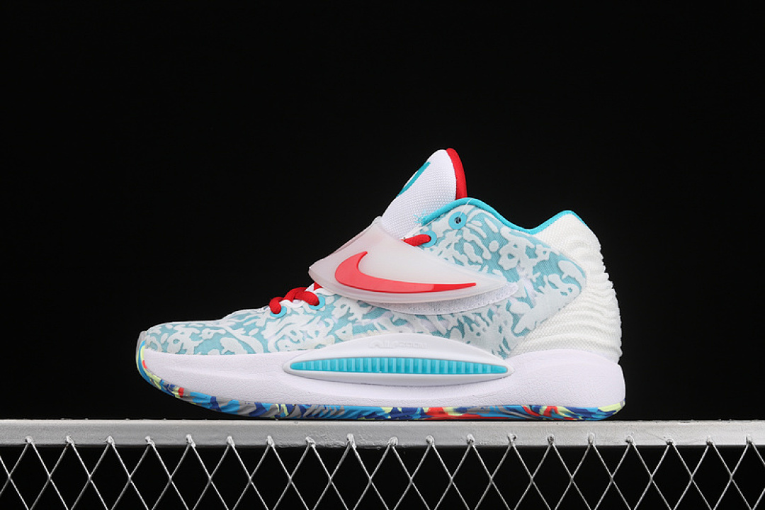 ZOOM KD 14 BASKETBALL SHOES BLUE/WHITE/ORANGE · CZ0170-900, photo 1