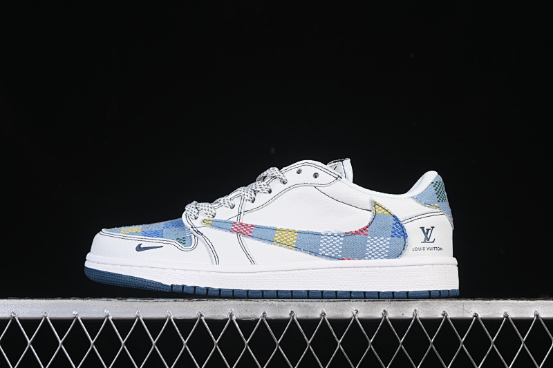 Jordan TRAVIS SCOTT X FRAGMENT DESIGN AIR Jordan 1 LOW OG SP WHITE/GREY/BLUE · DZ5899-011, photo 1