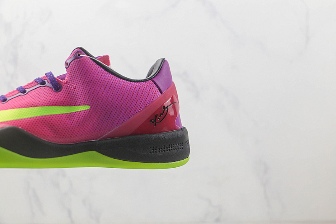 Nike [615315-500]-[KOBE 8 SYSTEM MAMBACURIAL RED PLUM/ELCTRC GREEN-PNK FLSH]-[MAN:40-46] - Image 7