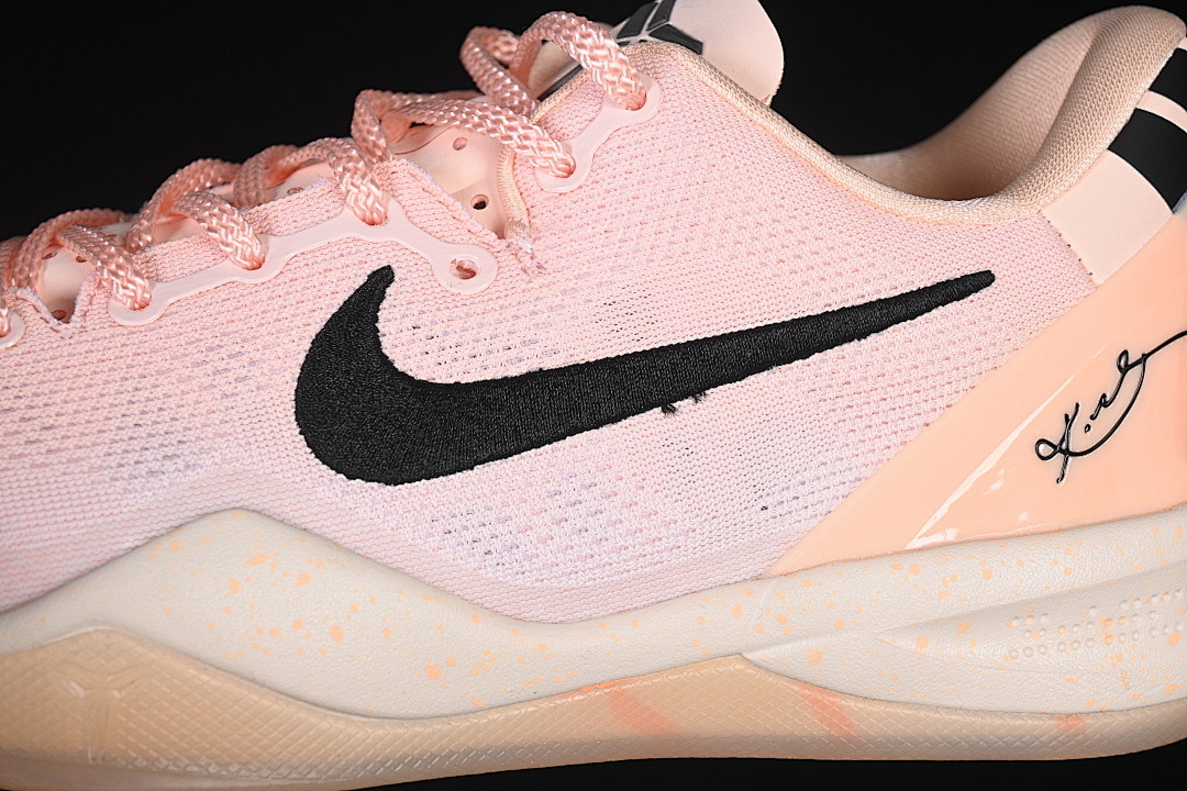 Nike [HQ3138-800]-[KOBE 8 PROTRO CRIMSON TINT/BLACK/GUAVA ICE]-[WOMAN:39]-[MAN:40-47.5] - Image 8