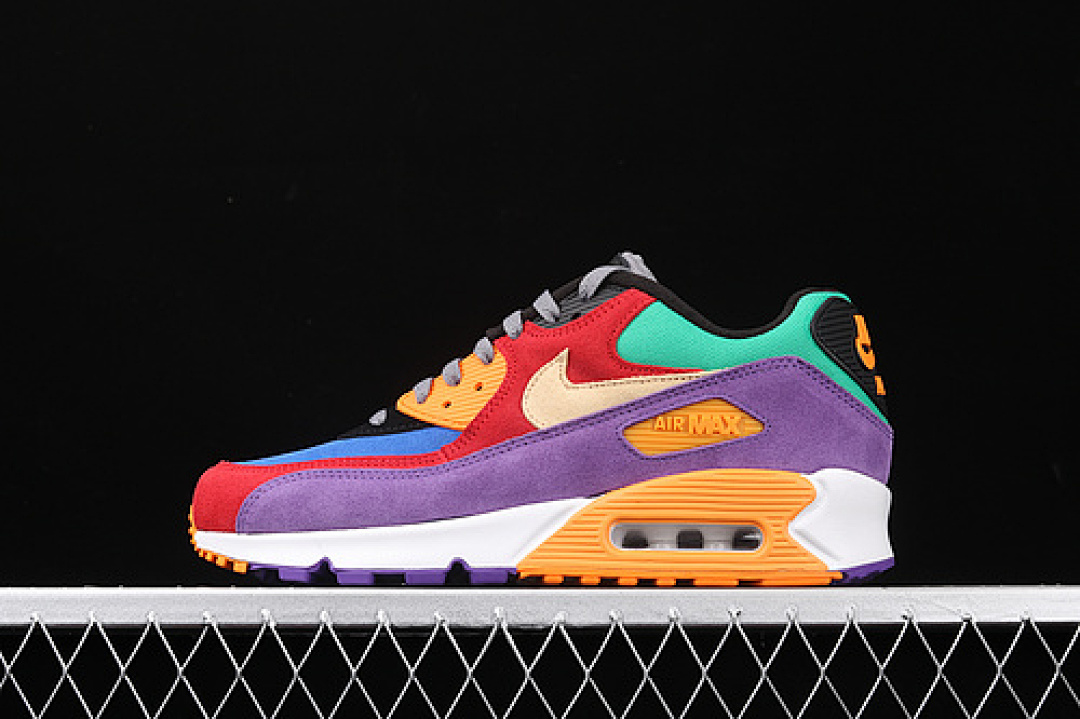 Nike AIR MAX 90 VIOTECH UNIVERSITY RED/PALE VANILLA/HYPER GRAPE · CD0917-600, photo 1