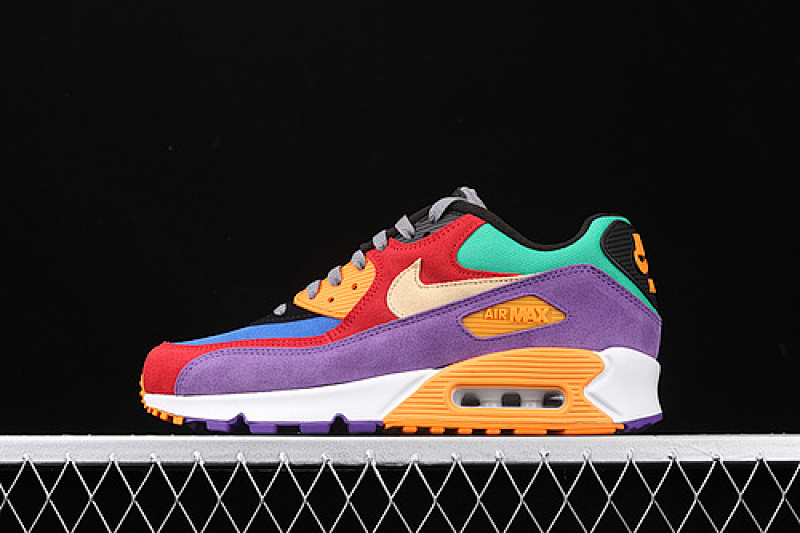 Nike AIR MAX 90 VIOTECH UNIVERSITY RED/PALE VANILLA/HYPER GRAPE · CD0917-600, photo 1
