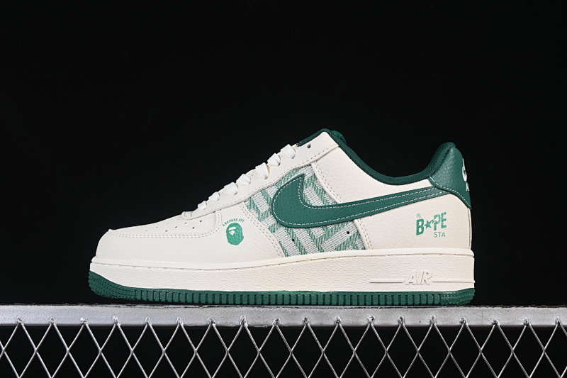Nike Nike AIR FORCE 1 07 LOW BAPE CASUAL SNEAKERS GREEN/WHITE · DK0188-089, photo 1