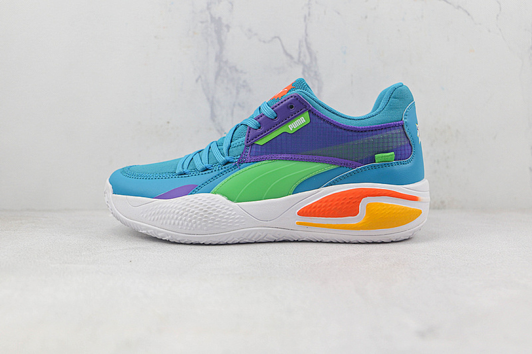 Puma [PU*MA CLYDE HARDWOOD BLUE/PURPLE/GREEN]-[MAN:40-45], photo 1