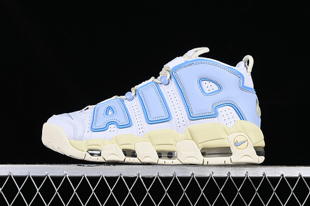 Nike [FD9869-100]-[AIR MORE UPTEMPO 96 QS WHITE/BLUE/YELLOW]-[WOMAN:36-39]-[MAN:40-46], photo 1