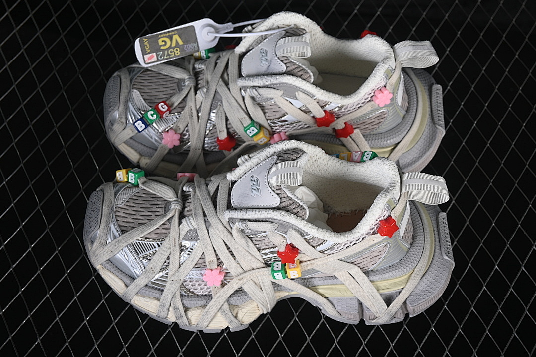 Balenciaga [W3XBD9188]-[EXTREME LACES FASHIONABLE RUNNING SHOES GREY/WHITE]-[WOMAN:35-39]-[MAN:40-46] - Image 12