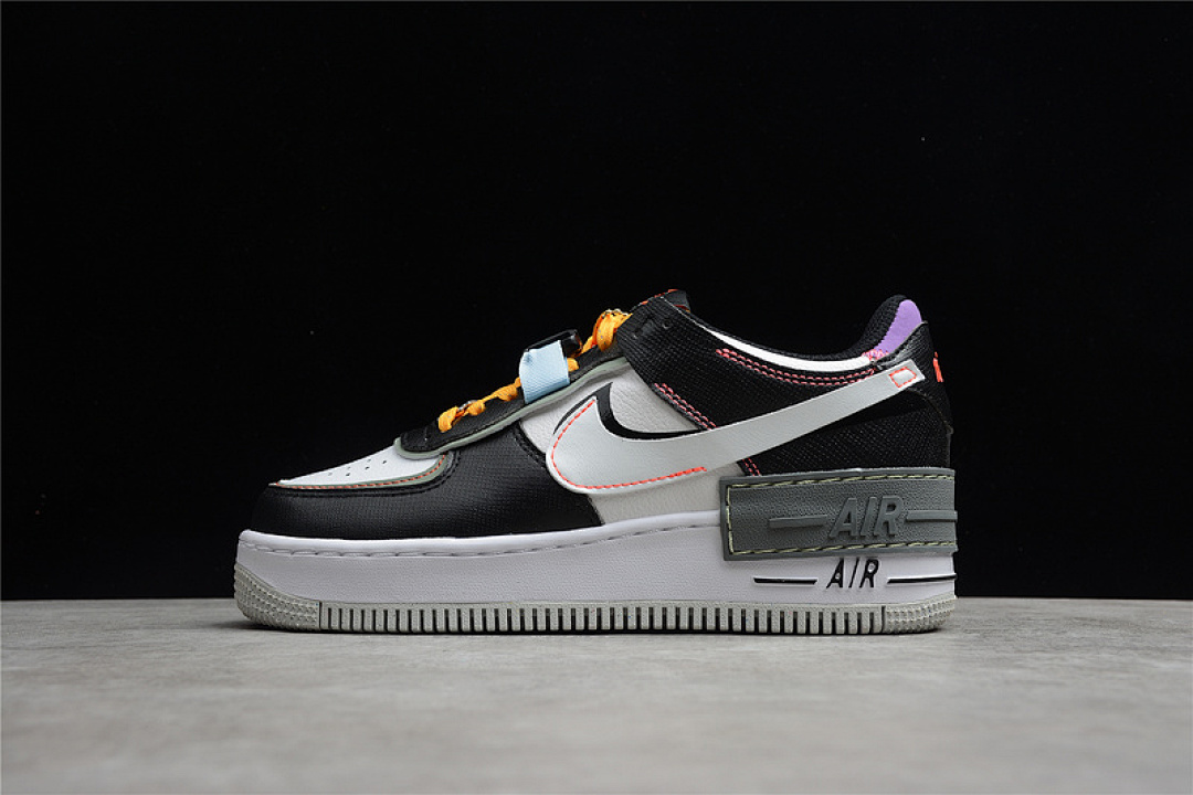 Nike Nike AIR FORCE 1 SHADOW SPIRAL SAGE BLACK/WHITE/SPIRAL SAGE · DC2542-001, photo 1