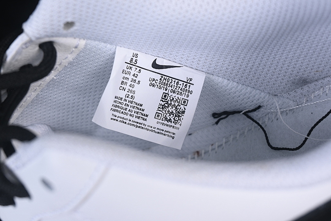 Nike [ZH0316-161]-[AIR FORCE 1 07 LOW CASUAL SNEAKERS WHITE/BLACK/WHITE]-[WOMAN:36-39]-[MAN:40-45] - Image 7