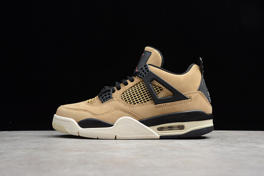 Jordan [AQ9129-200]-[ST AIR JORDAN 4 RETRO FOSSIL MUSHROM/BLACK-FOSSIL-PALE IVORY], photo 1