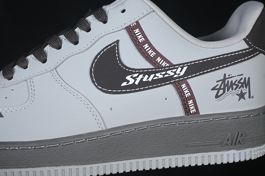 Nike [RJ1988-007]-[AIR FORCE 1 07 LOW CASUAL SNEAKERS LIGHT GRAY/GREY]-[WOMAN:36-39]-[MAN:40-45] - Image 7