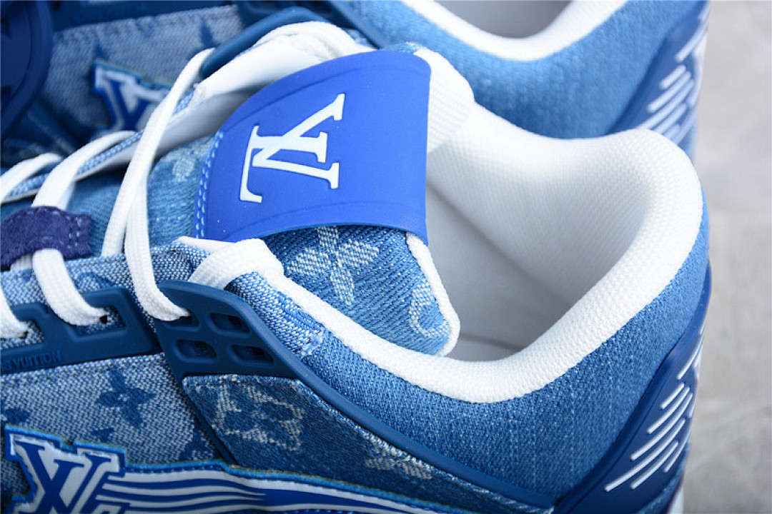 Louis Vuitton [L*V TRAINER 21SS SNEAKERS DARK BLUE/DARK BLUE/WHITE]-[MAN:39-45] - Image 7