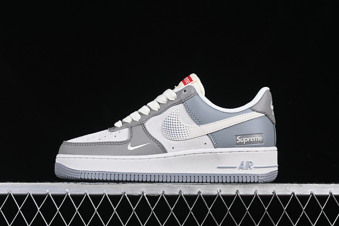 Nike [DM6688-023]-[AIR FORCE 1 07 LOW SUPREME WHITE/GREY/RED]-[WOMAN:36-39]-[MAN:40-45] - Image 2