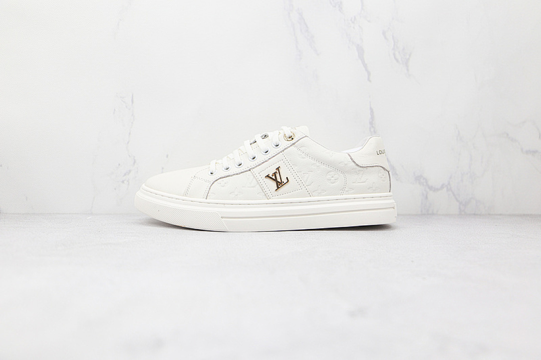 Louis Vuitton Louis Vuitton [L*V TIME OUT SNEAKERS WHITE/WHITE/BLACK]-[MAN:38-44], photo 1