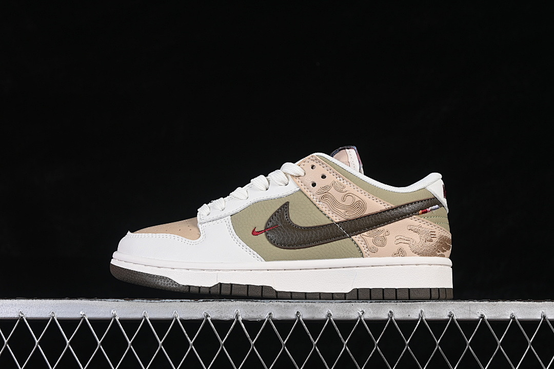 Unbranded [IQ1118-220]-[DUNK LOW LINEN/PHANTOM/NEUTRAL OLIVE/DARK HAZEL]-[WOMAN:36-39]-[MAN:40-45], photo 1