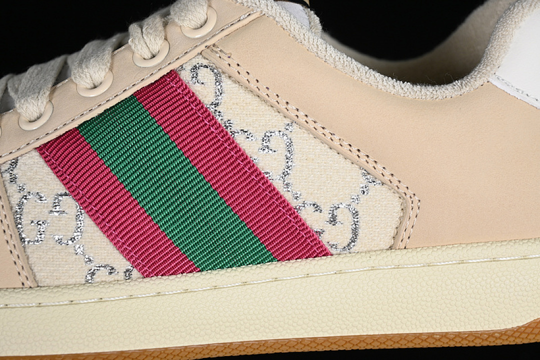 Gucci [9Y9209443]-[GU*CCI DISTRESSED SCREENER SNEAKER WHITE/BROEN/GREY/RED/GREEN]-[WOMAN:35-40] - Image 8
