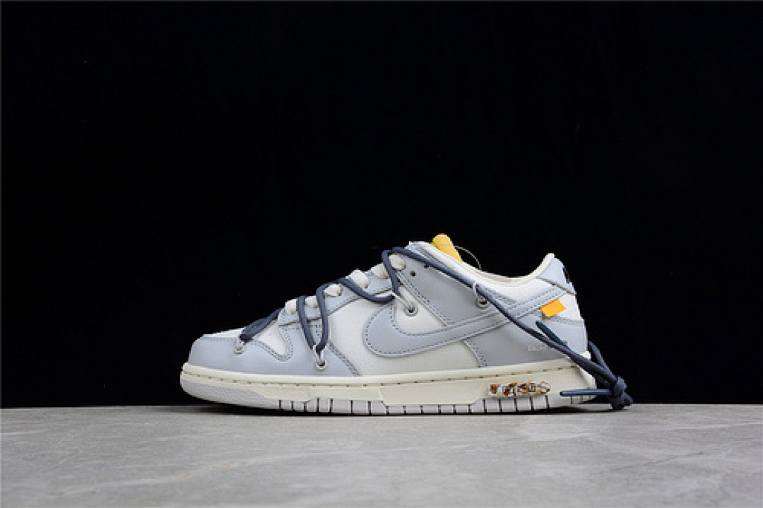 Off-White Nike OW X SB DUNK LOW LOT 41 OF 50 SAIL/NEUTRAL GREY/FLINT GREY · DM1602-105, photo 1
