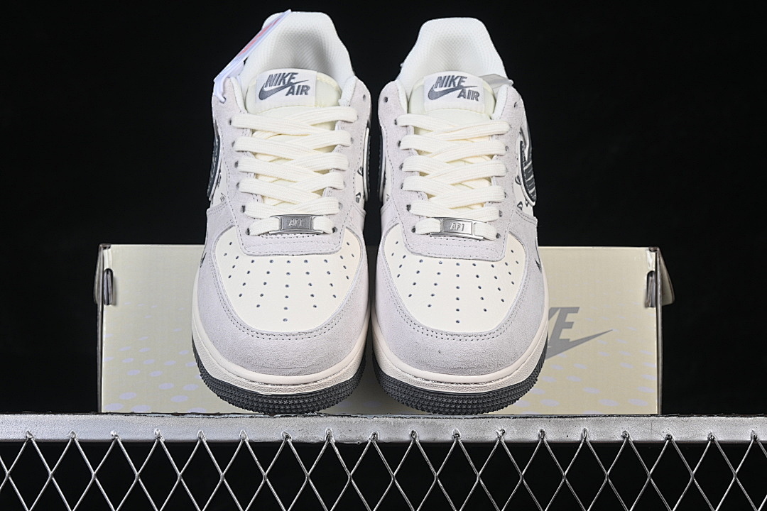 Nike [JP8028-071]-[AIR FORCE 1 07 LOW CASUAL SNEAKERS WHITE/DARK GRAY]-[WOMAN:36-39]-[MAN:40-45] - Image 12