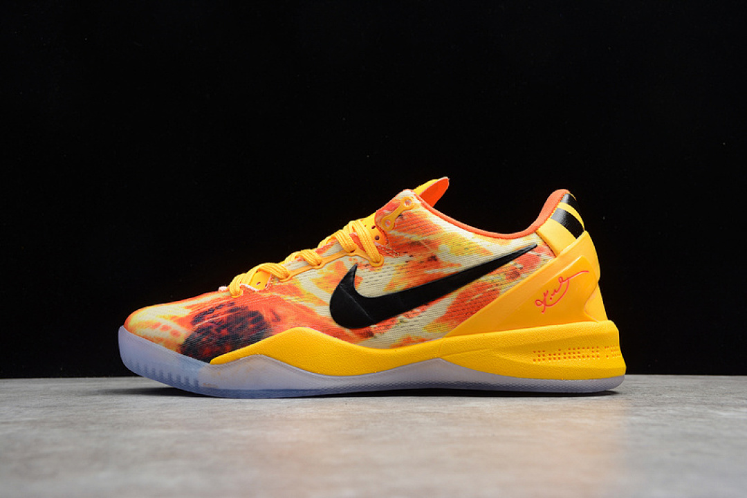 Nike [555035-800]-[KOBE 8 SYSTEM SHANGHAI FIREWORKS LASER ORANGE/CINNABAR BROWN/BLACK] - Image 7