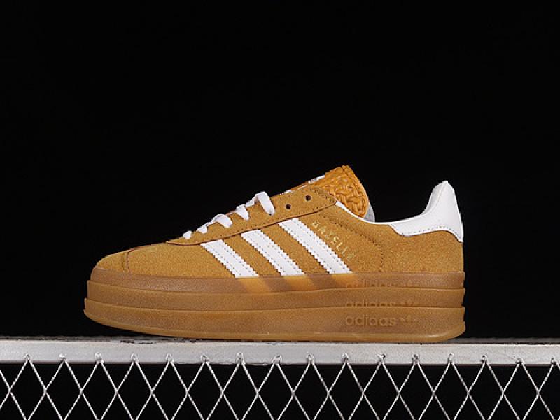 Adidas ORIGINALS GAZELLE BOLD BROWN/WHITE · HQ8706, photo 1