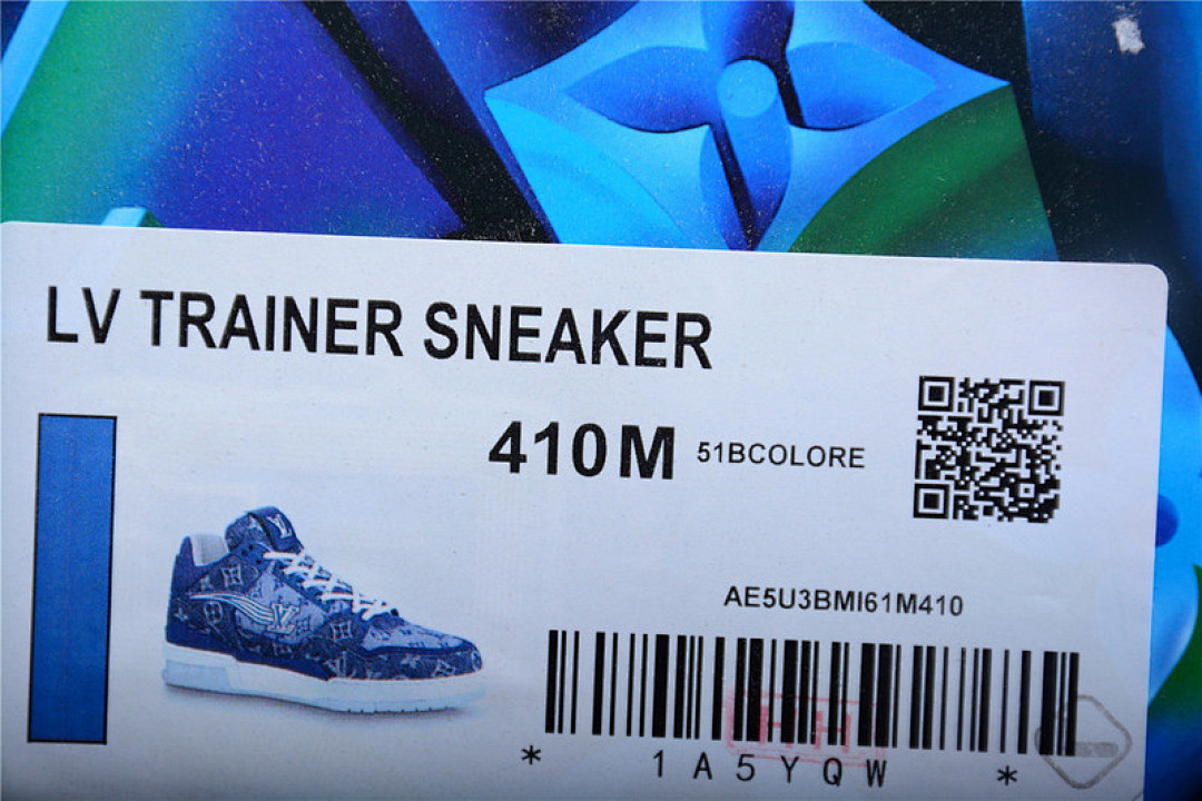 Louis Vuitton [L*V TRAINER 21SS SNEAKERS DARK BLUE/DARK BLUE/WHITE]-[MAN:39-45] - Image 2