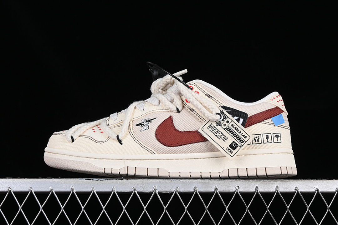 Unbranded [DV0834-100]-[DUNK LOW BEIGE/RED]-[WOMAN:36-39]-[MAN:40-46], photo 1