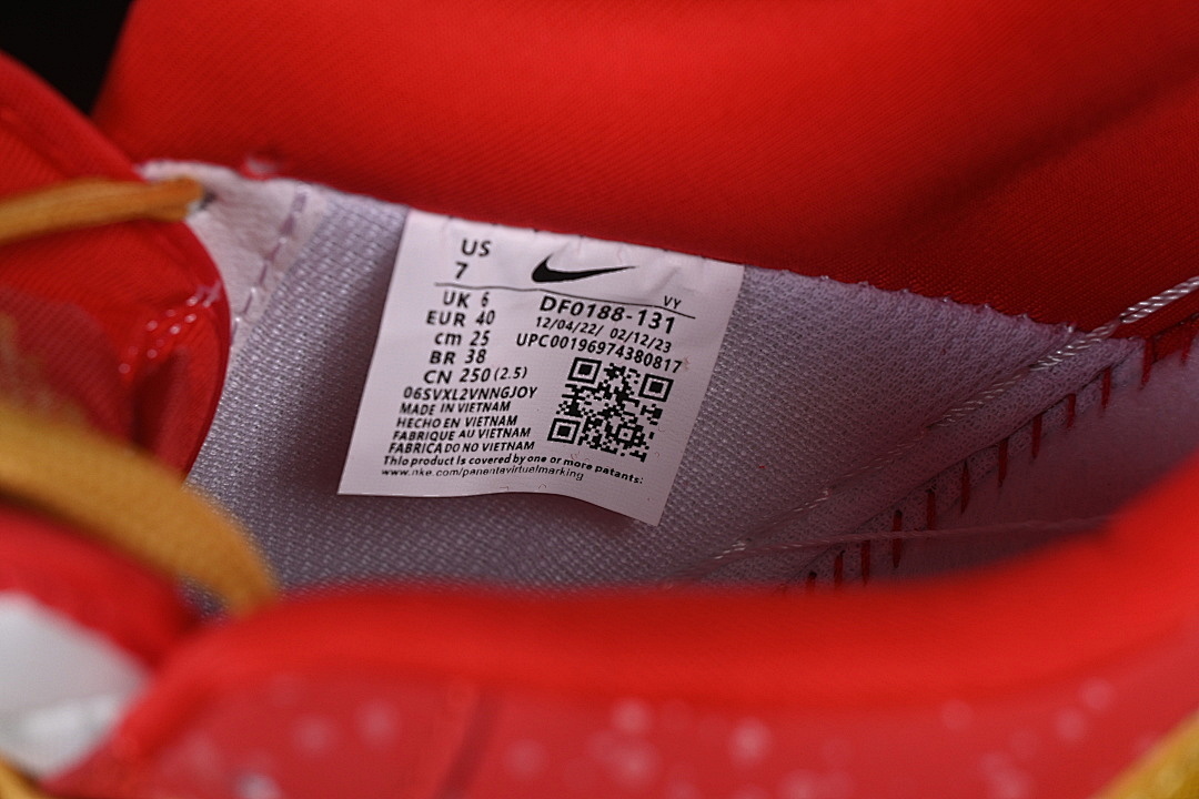 Nike [DF0188-131]-[AIR FORCE 1 07 LOW WHITE/RED/GOLD]-[WOMAN:36-39]-[MAN:40-45] - Image 6