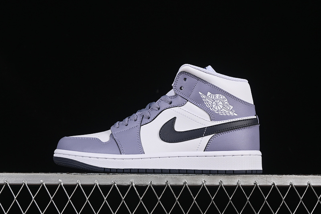 Jordan [DQ8426-145]-[AIR JORDAN 1 MID WHITE/PURPLE/BLACK]-[WOMAN:36-39]-[MAN:40-46], photo 1