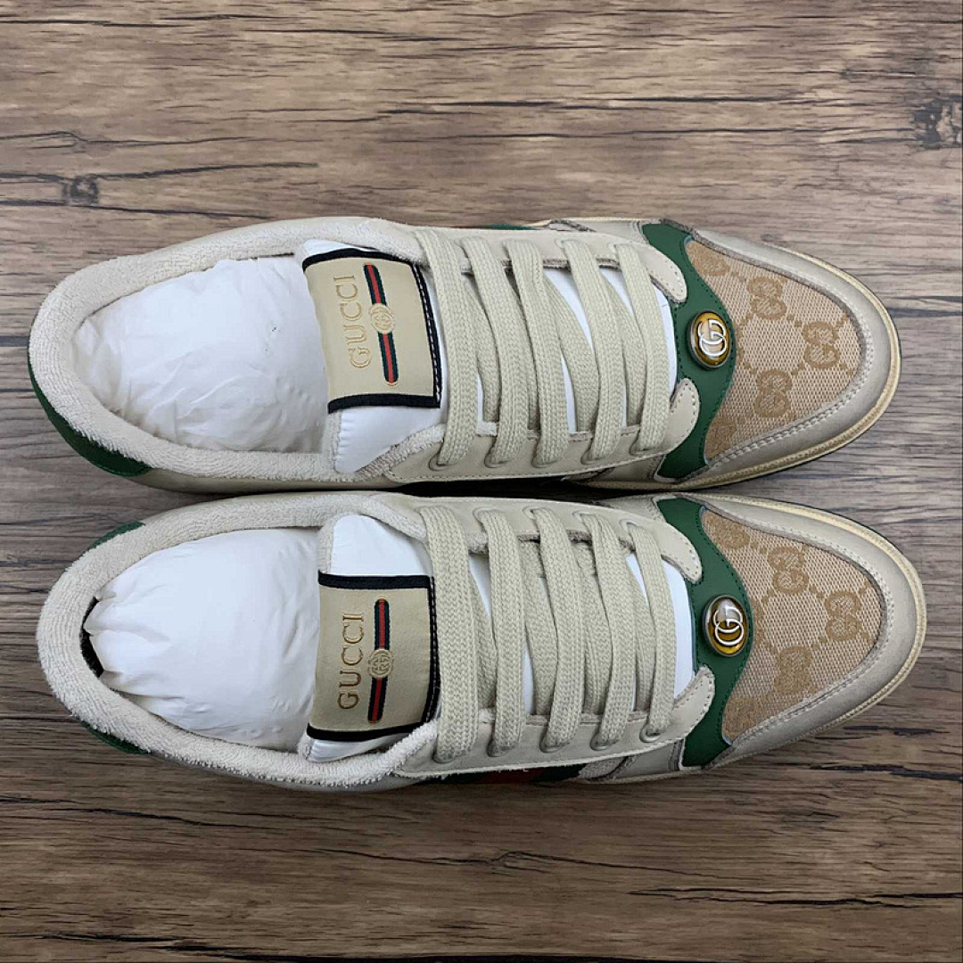 Gucci [GU*CCI SCREENER SNEAKERS LIGHT KHAKI/GREEN/RED-GOLD]-[WOMAN:35-39]-[MAN:40-44] - Image 10