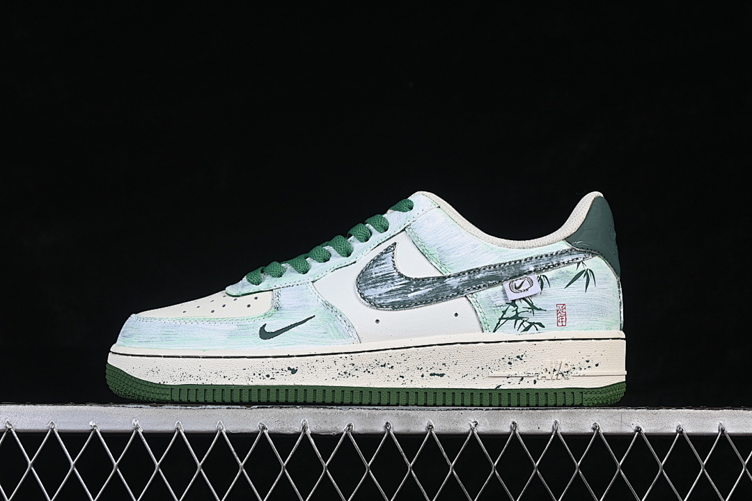 Nike Nike AIR FORCE 1 07 LOW CASUAL SNEAKERS GREEN/BLUE/WHITE · FB1839-123, photo 1