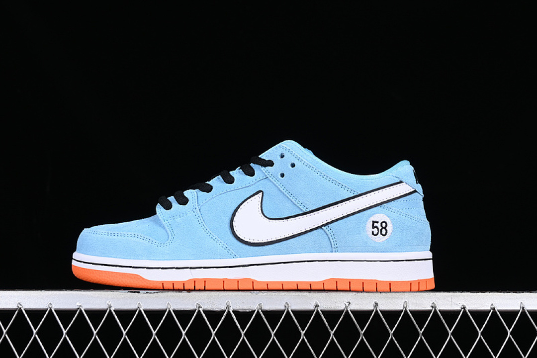 Unbranded [BQ6817-401]-[DUNK LOW PRO SB GULF BLUE CHILL/SAFETY ORANGE/BLACK/WHITE]-[UNSIZE:36-46], photo 1